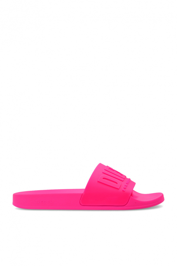 ◆DIESEL◆ SA Mayemi W Slide Pink Y02854PS882T4292 Y02854PS8 SchaferandweinerShops GB - Mayemi' rubber slides Diesel